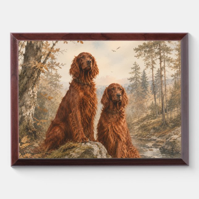  Irish Setter   Award Plaque (Horizontal)