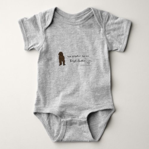 irish setter baby bodysuit