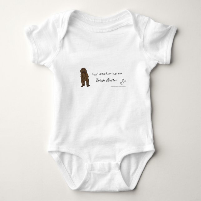Irish setter baby bodysuit (Front)