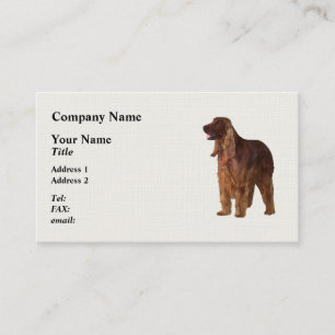 Irish Setter Business Card