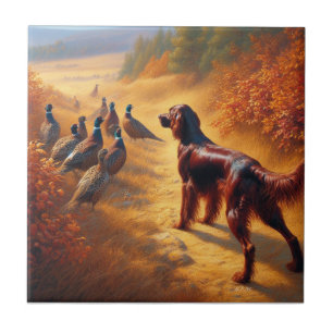 Irish Setter Ceramic Tile
