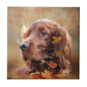  Irish Setter Ceramic Tile