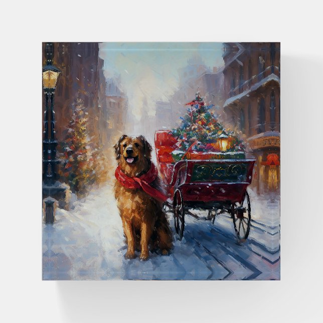 Irish Setter Christmas Festive Season  Paperweight (Front)
