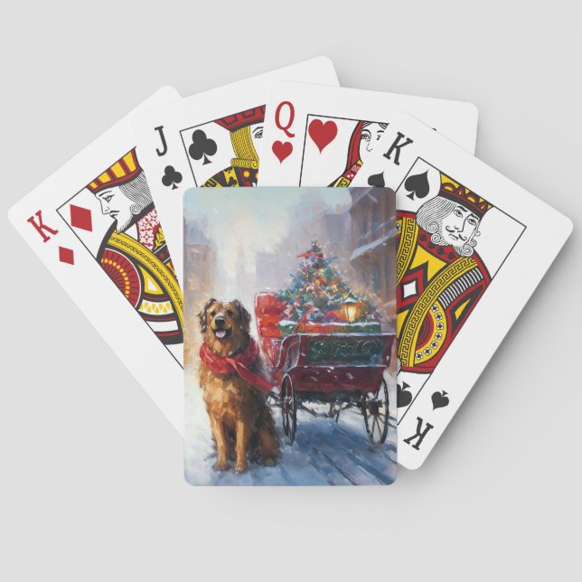 Irish Setter Christmas Festive Season  Poker Cards (Back)