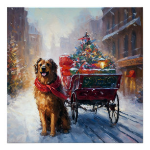 Irish Setter Christmas Festive Season Poster