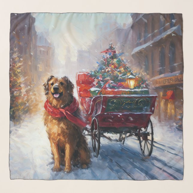 Irish Setter Christmas Festive Season  Scarf (Front)