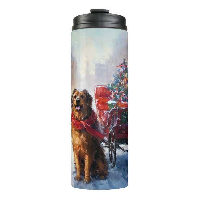 Irish Setter Christmas Festive Season  Thermal Tumbler (Front)