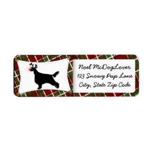 Irish Setter Christmas Label