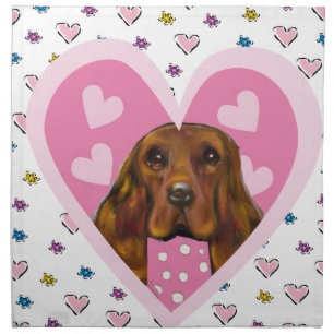IRISH SETTER CLOTH NAPKIN