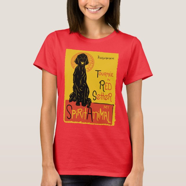 Irish Setter Cute Dog T-Shirt (Front)