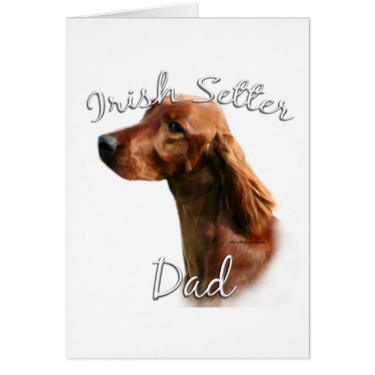 Irish Setter Dad 2 Cards (Front)