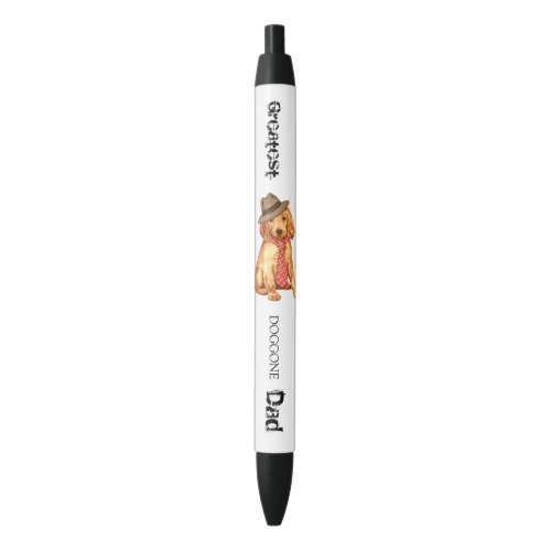 Irish Setter Dad Black Ink Pen