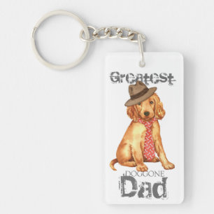Irish Setter Dad Keychain