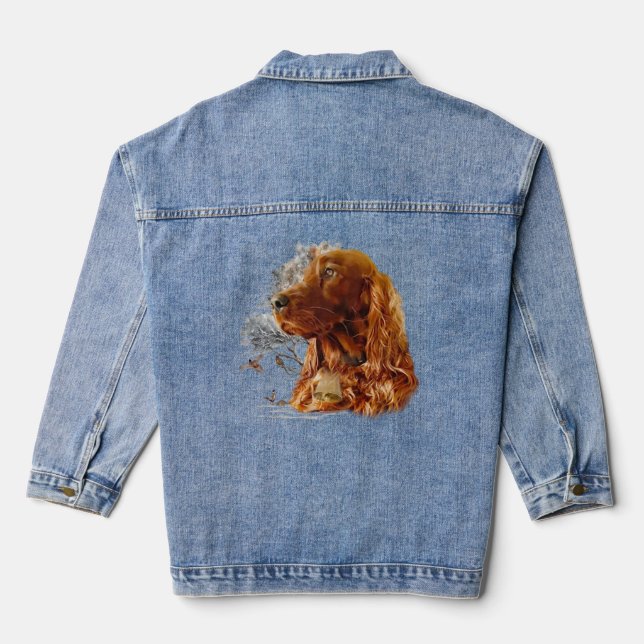 Irish Setter  Denim Jacket (Back)