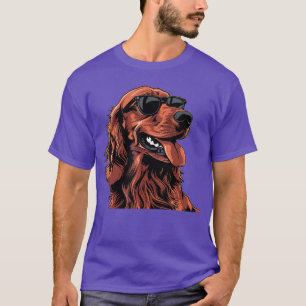 Irish Setter Dog Breed vintage friends funny T-Shirt