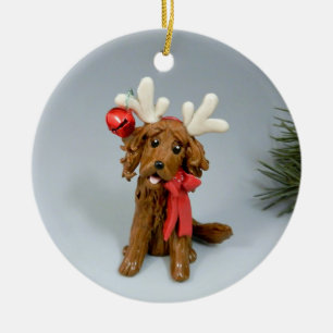 Irish Setter Dog Christmas Ornament