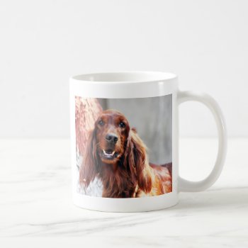 Irish Setter Dog Coffee Mug by pdphoto at Zazzle