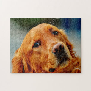 Irish Setter Dog. Jigsaw Puzzle