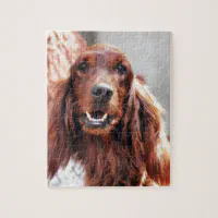 Irish Setter dog puzzle, wooden dog puzzle Irish Setter, Irish