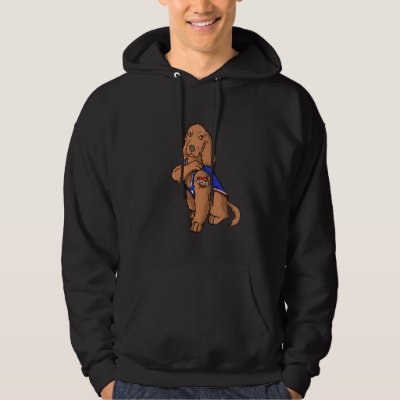 Irish Setter Dog Love Dad Puppy Owner  1 Hoodie