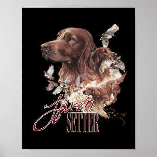 Irish Setter Dog Lovers Poster
