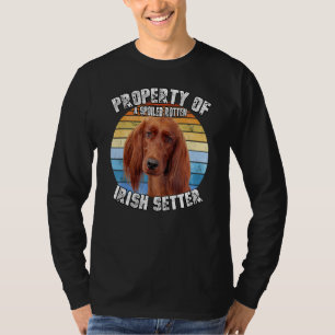 Irish Setter Dog Retro Property Of T-Shirt
