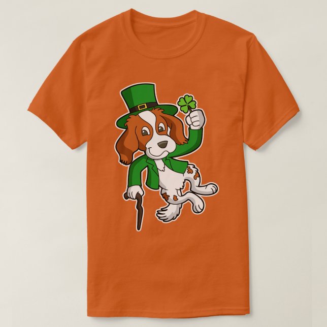 Irish Setter Dog St Patricks Day Heel Click T-Shirt (Design Front)