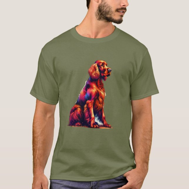 Irish Setter Dog T-Shirt (Front)