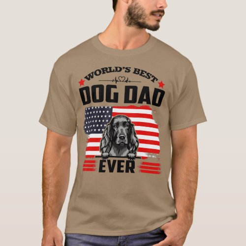 Irish Setter Dog Worlds Best Dog Dad Ever Fathers  T_Shirt