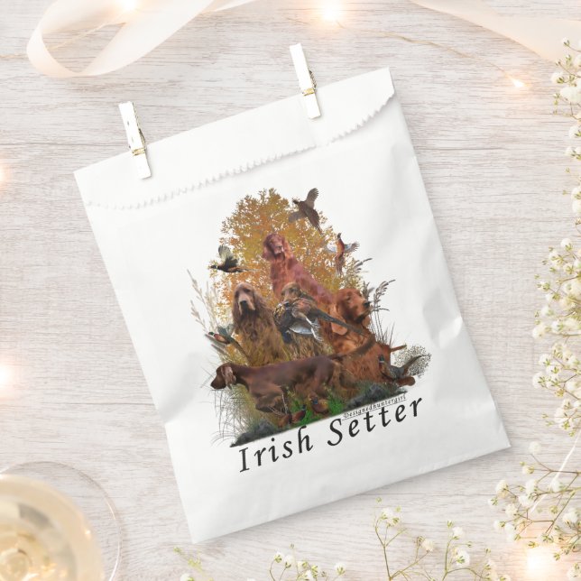 Irish Setter  Favor Bag (Clipped)