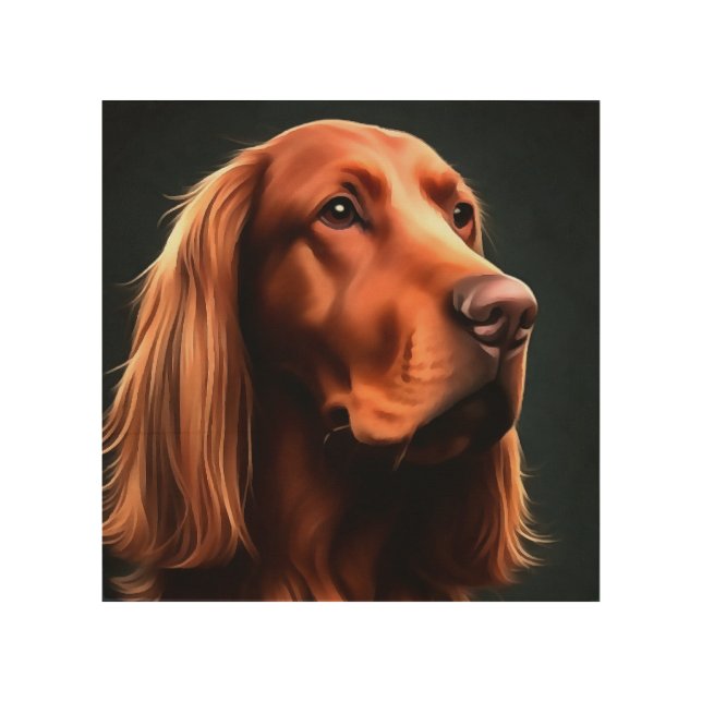 Irish Setter Fine Art Pet Portrait (Front)