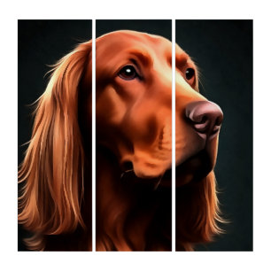Irish Setter Fine Art Pet Portrait