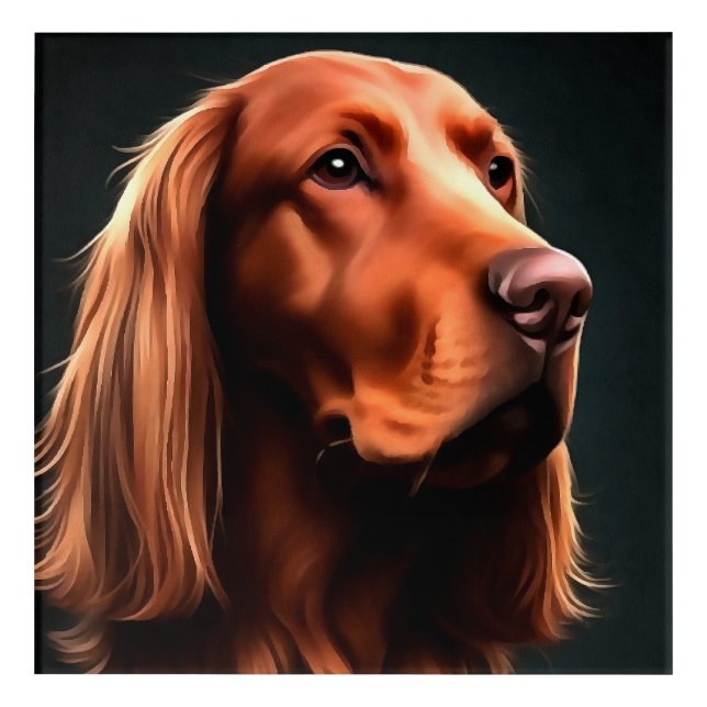 Irish Setter Fine Art Pet Portrait (Front)