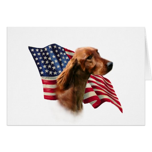 Irish Setter Flag Cards (Front Horizontal)