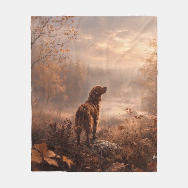 Irish Setter Fleece Blanket (Front)