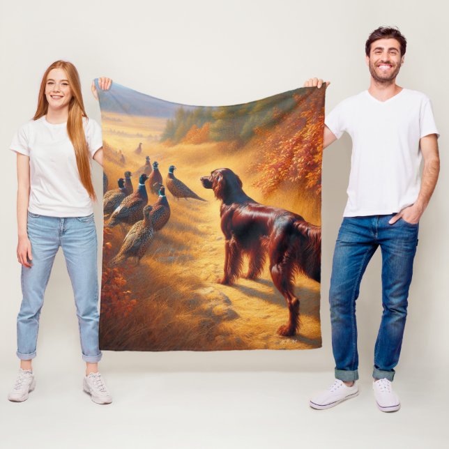 Irish Setter      Fleece Blanket (In Situ)