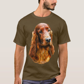 Irish Setter Glamorous Dog T-Shirt