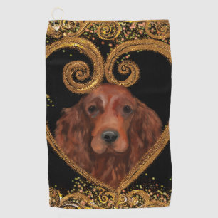  IRISH SETTER GOLF TOWEL