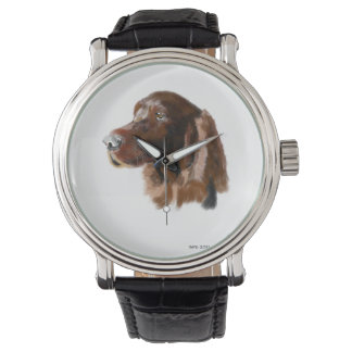 Irish setter hand drawn watch