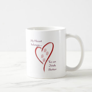 Irish Setter Heart Belongs Coffee Mug
