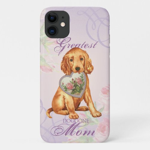 Irish Setter Heart Mom iPhone 11 Case