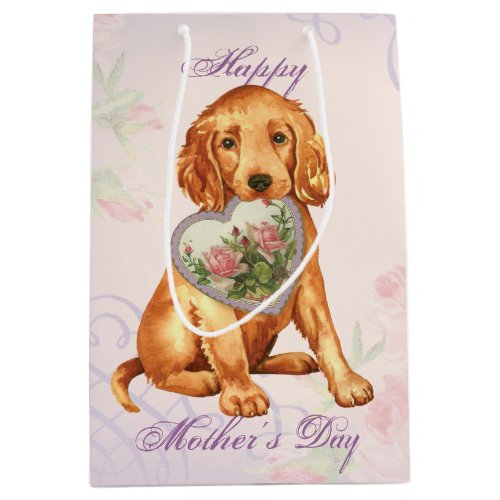 Irish Setter Heart Mom Medium Gift Bag