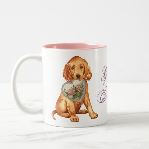 Irish Setter Heart Mom Two_Tone Coffee Mug