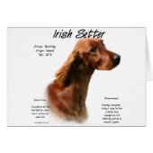Irish Setter History Design (Front Horizontal)