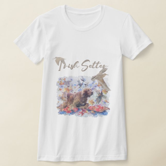 Irish Setter hunting      T-Shirt (Laydown)