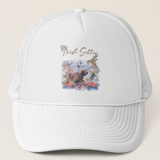 Irish Setter hunting      Trucker Hat (Front)