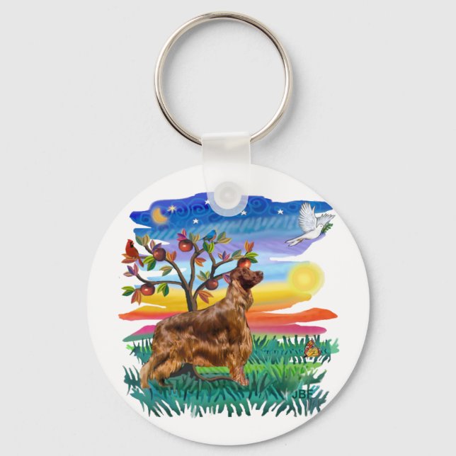 Irish Setter Keychain (Front)