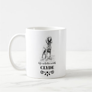 Irish Setter Life is better with Custom Dog Name Coffee Mug