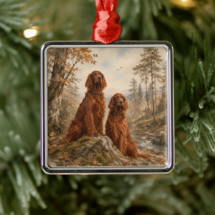 Irish Setter Metal Ornament