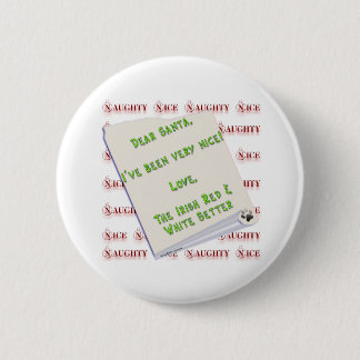 Irish Setter Naughty Nice Pinback Button